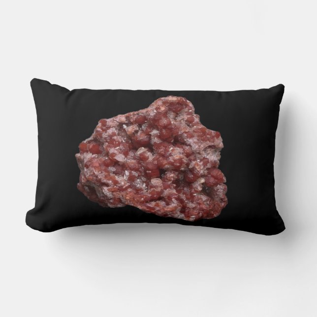 Almofada Lombar Garnet Reversível Andradite e Cristal de Calcite (Frente)