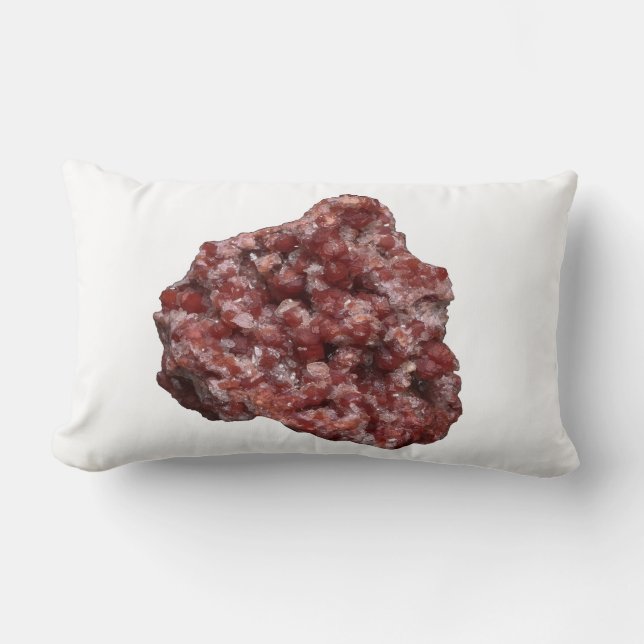 Almofada Lombar Garnet Reversível Andradite e Cristal de Calcite (Frente)