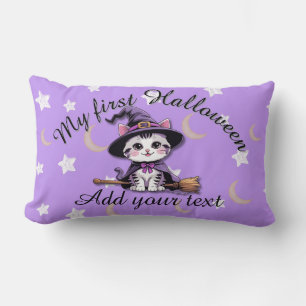 Almofada Lombar Gatinho de Bruxa Fofa – Travesseiro Lombar de Hall