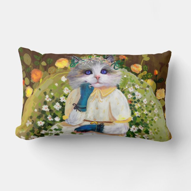 Almofada Lombar Gato Cinto (Frente)