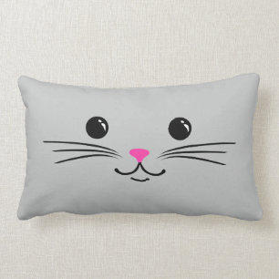 Almofada Lombar Gato de Prata Gato Gato Fofo Design