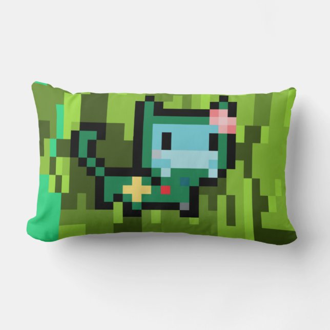 Almofada Lombar gato pixel (Frente)