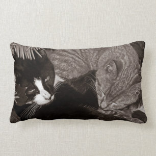 Almofada Lombar Gatos de Yin Yang