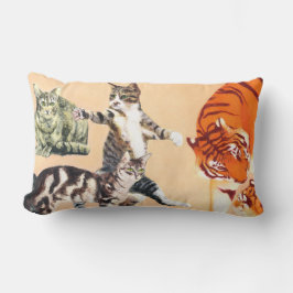 Almofada Lombar Gatos indo jogar