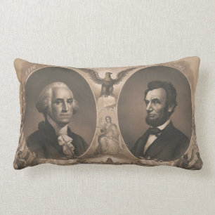 Almofada Lombar George Washington Abraham Lincoln Eagle Vintage EU