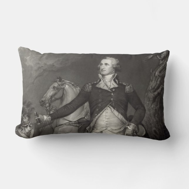Almofada Lombar George Washington em Trenton (Frente)