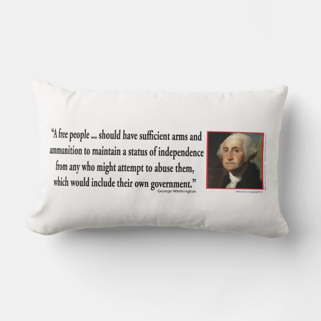 Almofada Lombar George Washington sobre Direitos Humanos (Frente)