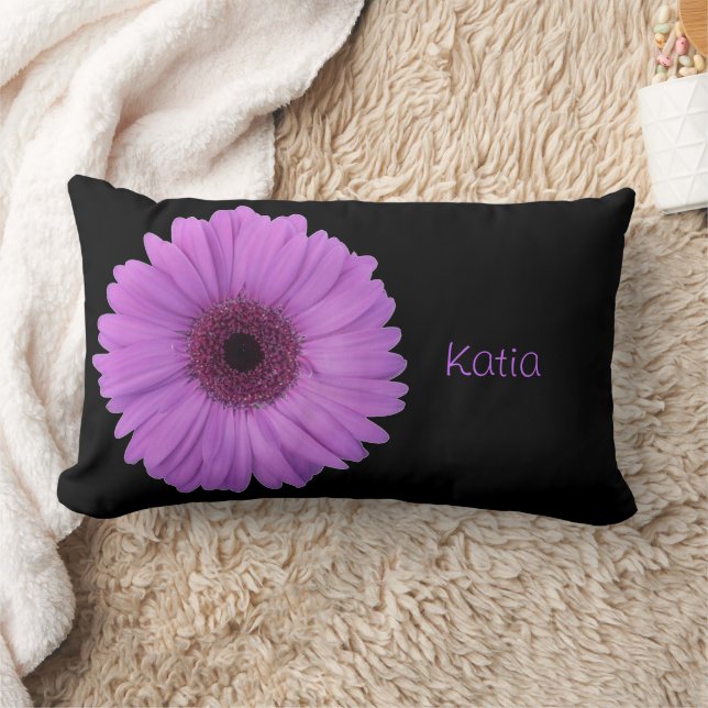 Almofada Lombar Gerbera Margarida Lavanda (Cobertor)