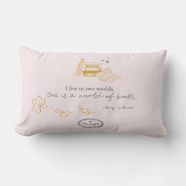 Almofada Lombar Gilmore Girls Rory Book Quote Design (Frente)