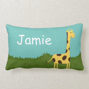 Almofada Lombar Girafa bonita no Travesseiro decorativo personaliz