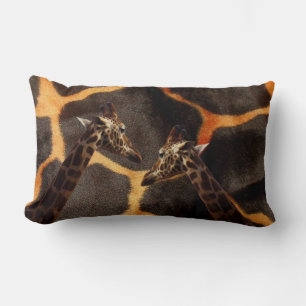 Almofada Lombar "Girafas exóticas: em uma Canvas patenteada da gir