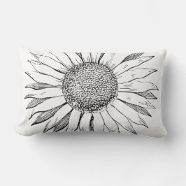 Almofada Lombar Girassol Ilustrado