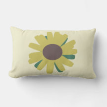 Girassol Simples Flor Marrom Verde Amarelo  