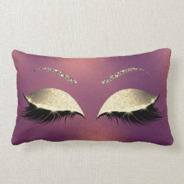 Almofada Lombar Glam Dourado Glam Maqueia Lashes Cobre