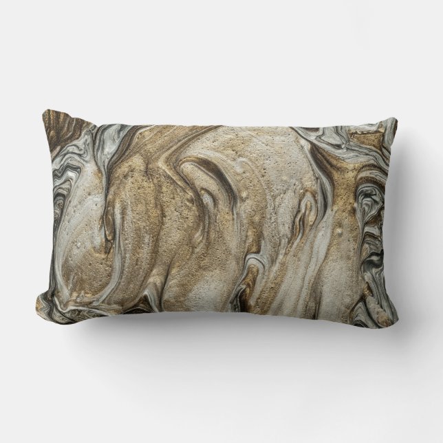 Almofada Lombar glamour 003 cores castanhas líquidas (Frente)