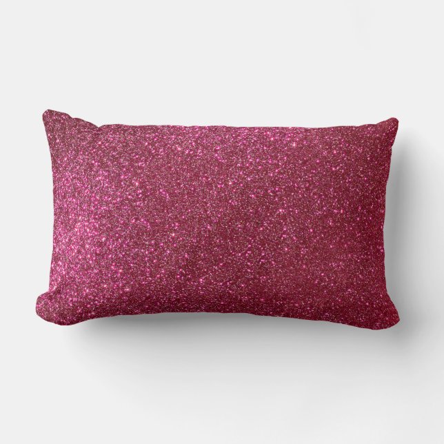 Almofada Lombar Glitter Vermelho Brilhante (Frente)