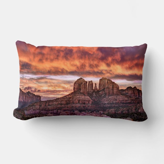 Almofada Lombar Glória da Manhã Rosa (Frente)