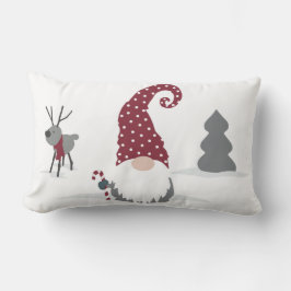 Almofada Lombar Gnome e Reindeer - design do tomate escandinavo