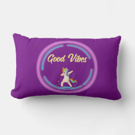 Almofada Lombar Good Vibes Unicorn