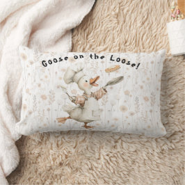 Almofada Lombar Goose on the Loose! Kitchen Throw Pillow