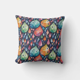 Almofada Lombar Gotas de chuva caindo ao chão 4 - Travesseiro deco