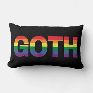 Almofada Lombar Goth LGBTQ+ Regenbogen