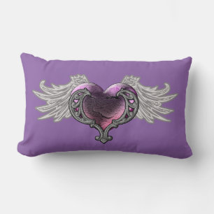 Almofada Lombar Gótico cor-de-rosa com Travesseiro decorativo Ang