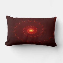 Almofada Lombar Gradiente de espiral vermelho fiery
