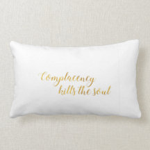 Grande travesseiro com grande mensagem