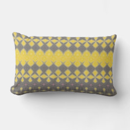 Almofada Lombar Grey and yellow Throw Pillow