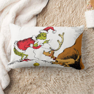 Almofada Lombar Grinch Prepara Max o Renas