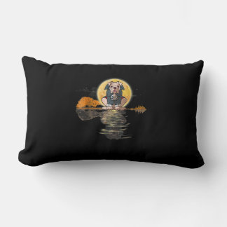 Almofada Lombar Guitar Lake Halloween Assustado Inglês Bulldog Moo