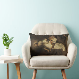 Almofada Lombar Hagar e o Anjo (por Carel Fabritius)