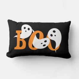 Almofada Lombar Halloween Boo Fantasmas Negros