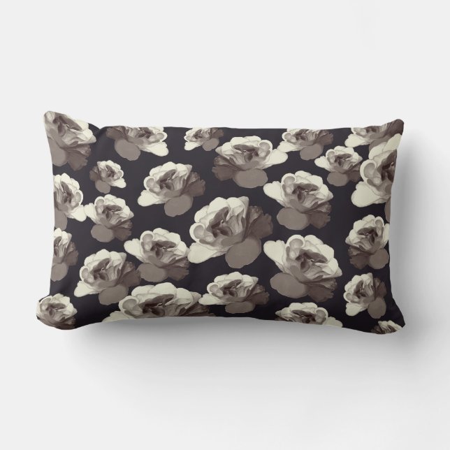 Almofada Lombar Halloween Night Gothic Rose Decorative  (Frente)