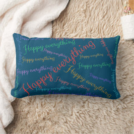 Almofada Lombar Happy Everything - Buntes Kissen für gute Laune