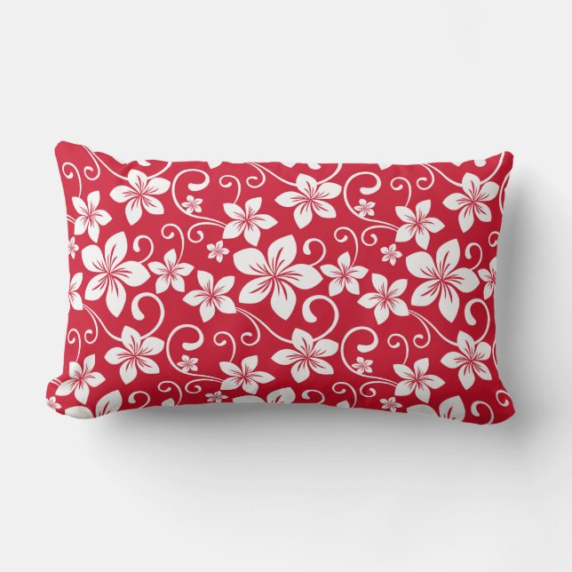 ALMOFADA LOMBAR HAWAII AZUL (VERMELHO) (Frente)