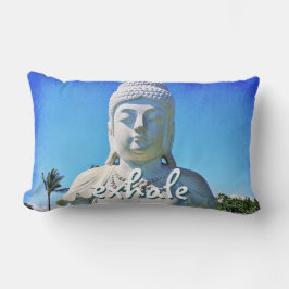 Almofada Lombar Hawaii White Buddha Exale Fotografia Quote Bold