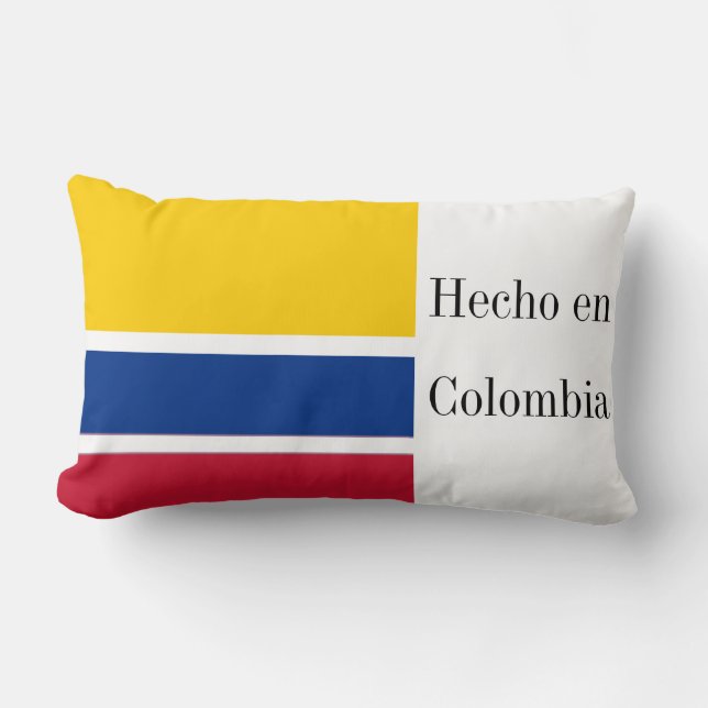 Almofada Lombar Hecho en Colombia Flag (Frente)