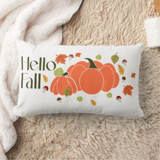 Almofada Lombar 🍁 Hello Fall Decorative Travesseiro 🍁