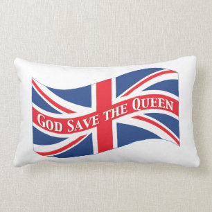 Almofada Lombar Hino nacional do Reino Unido com Union Jack
