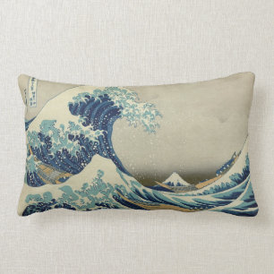 Almofada Lombar Hokusai: Grande onda fora de Kanagawa
