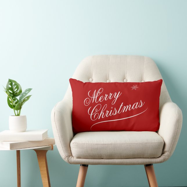 Almofada Lombar Holiday Red Christmas  Lumbar Cushion (Cadeira)