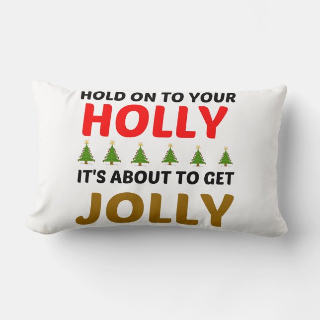 ALMOFADA LOMBAR HOLLY JOLLY (Frente)