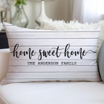 Home Sweet Home Farmhouse Rustic Wood Personalizad