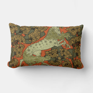 Almofada Lombar Horse Medieval Arts Artesanatos Art Nouveau