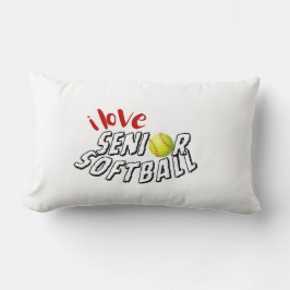 Almofada Lombar I Love Senior Softball Throw Pillows