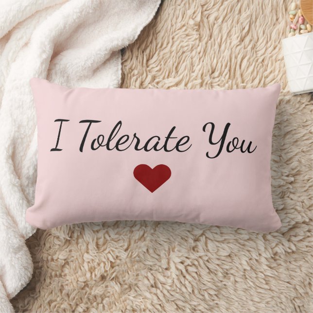 Almofada Lombar I Tolerate You Love - Funny Valentine's Day Gift (Cobertor)