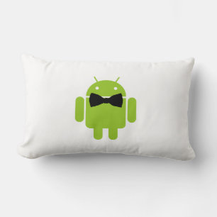Almofada Lombar Ícone Robot Android de Gravação de Arco Formal