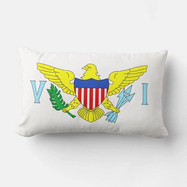 Almofada Lombar Ilhas Virgens dos EUA (Frente)